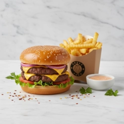 Ghost Food - Double Smash cheese burger